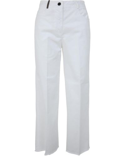 Peserico Cotton Jeans - White