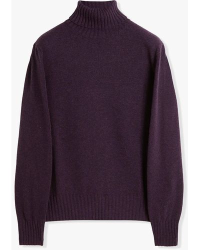 Doppiaa Aamintore Wool Turtleneck - Purple