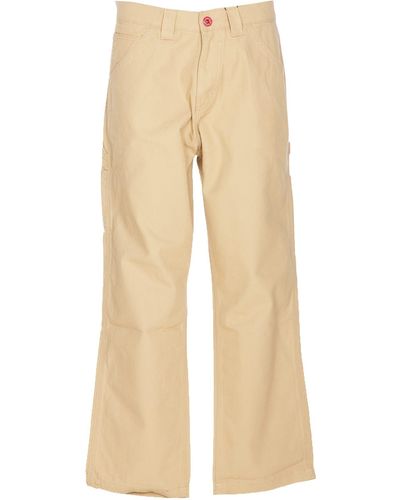 Vision Of Super Sand Worker Pants With V-S Gothic Patches - Natural