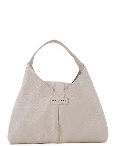 Orciani Vita Soft Small Leather Bag - Natural