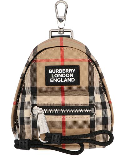 Burberry Plaid Backpack Charm - Multicolor