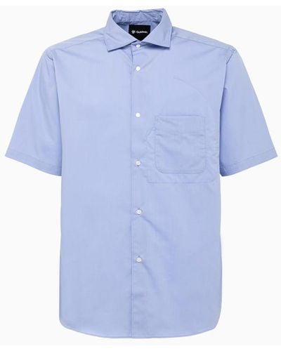 Goldwin Comfortable S/S Shirt Saxe Sa - Blue