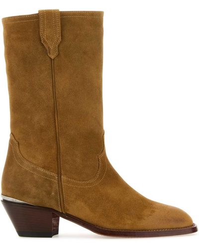 Sonora Boots Suede Durango Ankle Boots - Brown