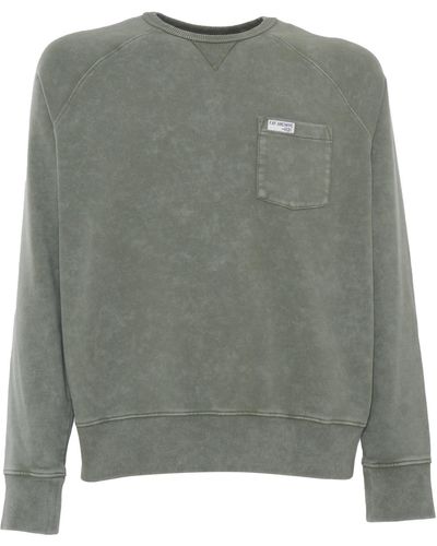 Fay Military Sweatshirt - Grey