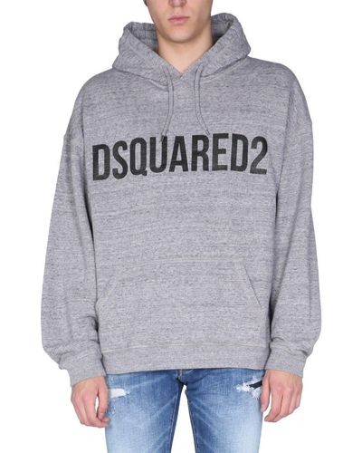 DSquared² Sweatshirt With Logo Print - Grey