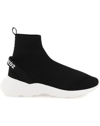 DSquared² Fly High Top Trainers - Black