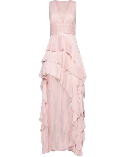 Alice + Olivia Holly Ruffled High Low Dress - Pink