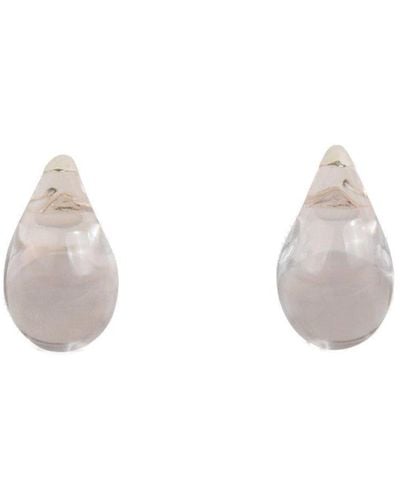 Bottega Veneta Drop Earrings - White