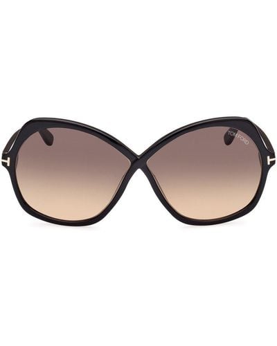 Tom Ford Oversized-Frame Sunglasses - Black