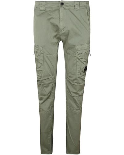 C.P. Company Satin Stretch Cargo Pants - Green