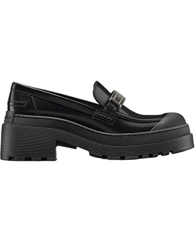 Dior Leather Loafers - Black