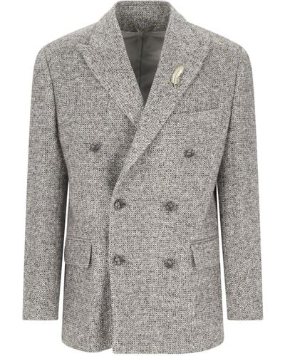 Golden Goose Double-breasted Blazer - Gray