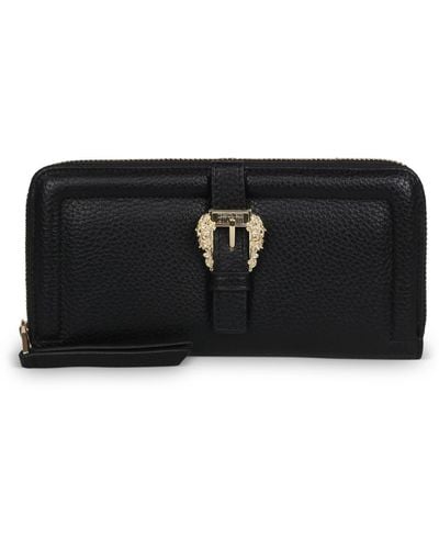 Versace Jeans Couture Barocco-buckle Wallet - Black