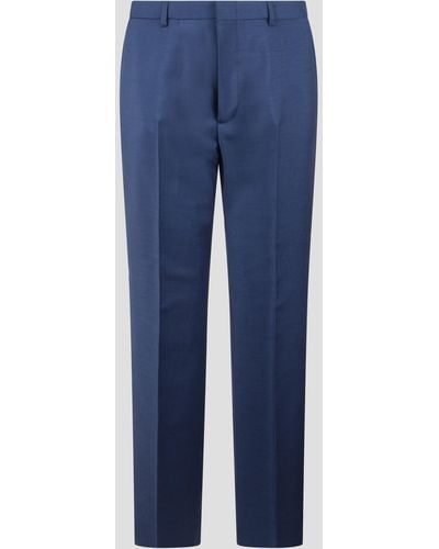Gucci Wool Mohair Pants - Blue