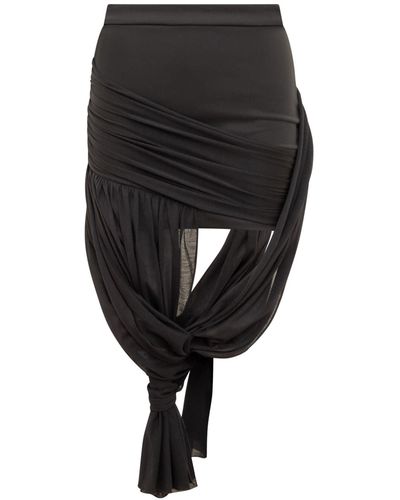 JW Anderson Skirt With Braided Design - Black