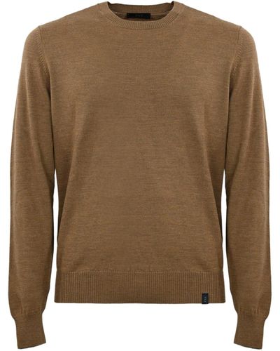 Fay Crew-neck Pullover - Natural