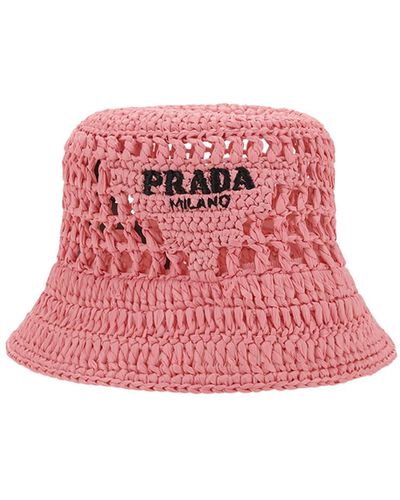 Prada Bucket Hat - Pink