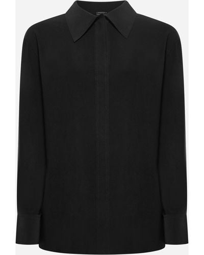 Norma Kamali Jersey Shirt - Black