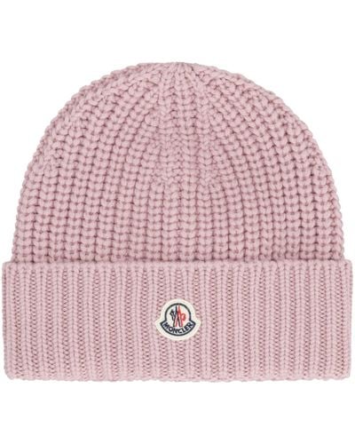 Moncler Wool Beanie - Pink