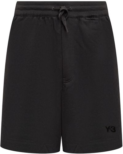 Y-3 Y-3 Shorts With Logo - Black