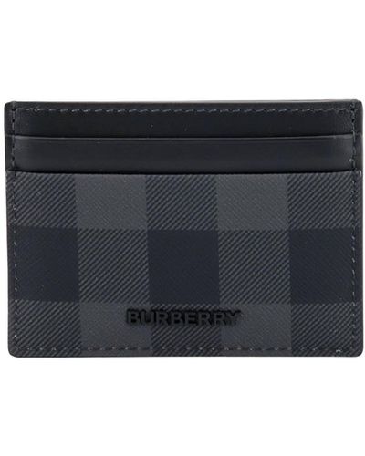 Burberry Embossed Leather Bifold Wallet Grey