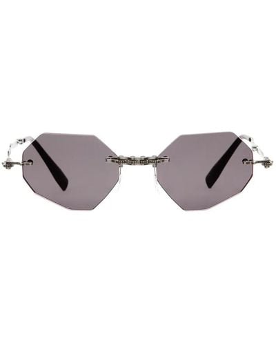 Kuboraum Maske H44 Machinery Rimless Series Bb Sunglasses - Purple