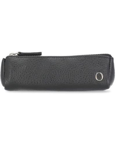 Orciani Micron Leather Coin Case - White