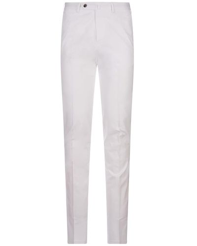 PT01 Stretch Cotton Classic Trousers - White