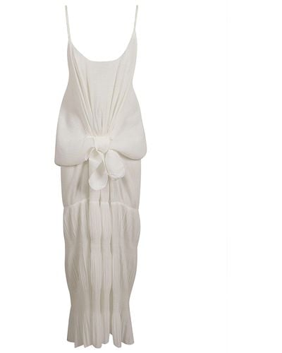 JW Anderson Knot Front Long Dress - White