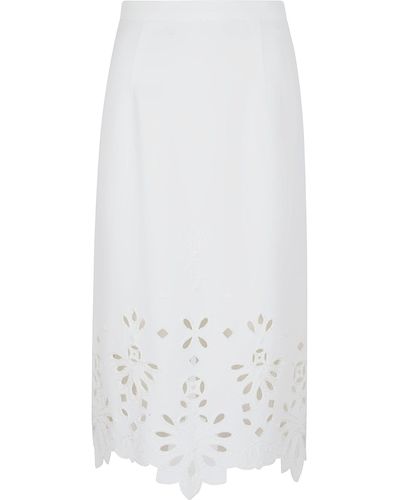 Ermanno Scervino Longuette Skirt - White