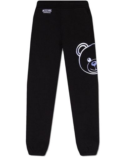 Moschino Cotton Jogging Pants - Black