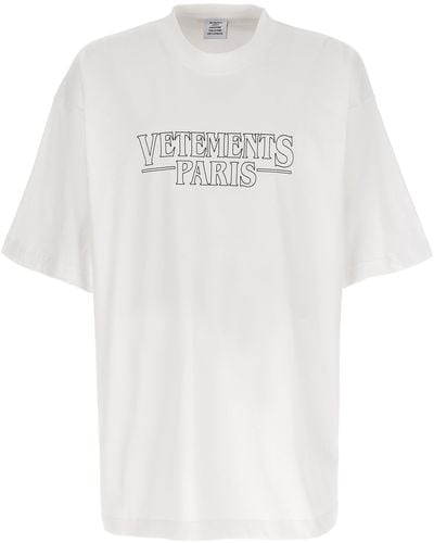 Vetements Logo T-shirt - White