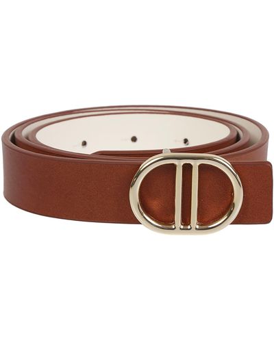 Crida Milano Double Leather Belt - Brown