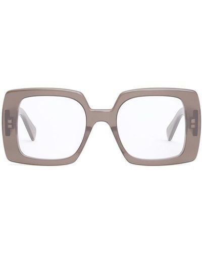 Celine Square Frame Glasses - Metallic
