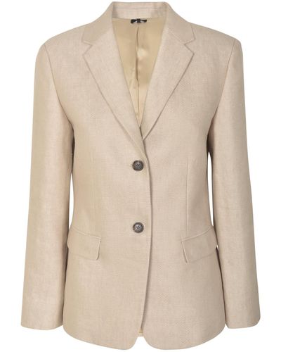 Theory Regular Fit Classic Blazer - Natural