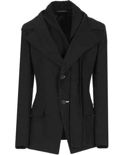 Yohji Yamamoto Jackets - Black