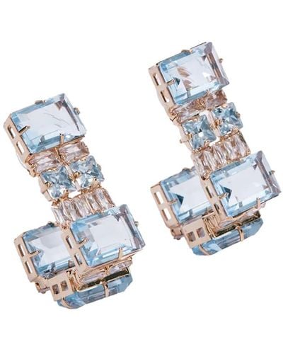 Ermanno Scervino Earrings With Light Stones - Blue