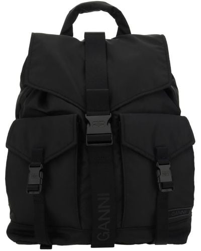 Ganni Backpacks - Black