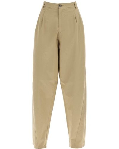 DARKPARK Phebe Poplin Trousers - Natural