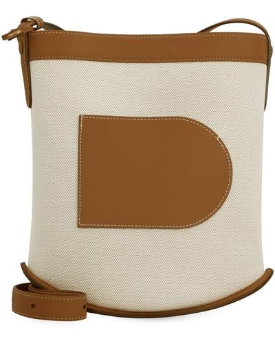 Delvaux Pin Daily in Canvas (Natural - Tan)