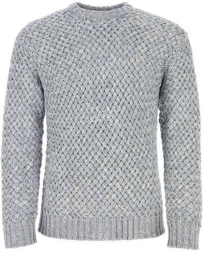 Koche Melange Cotton Sweater - Gray