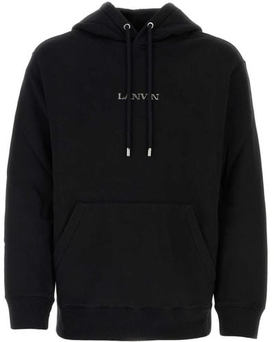 Lanvin Cotton Sweatshirt - Black