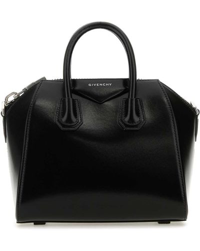 Givenchy Leather Mini Antigona Handbag - Black