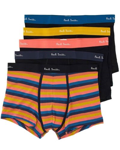 Paul Smith Pack Of Five Boxer Shorts - Orange