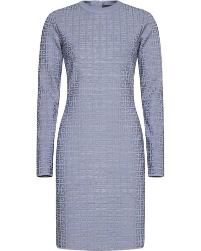 Givenchy Logo Jaquard Dress - Blue