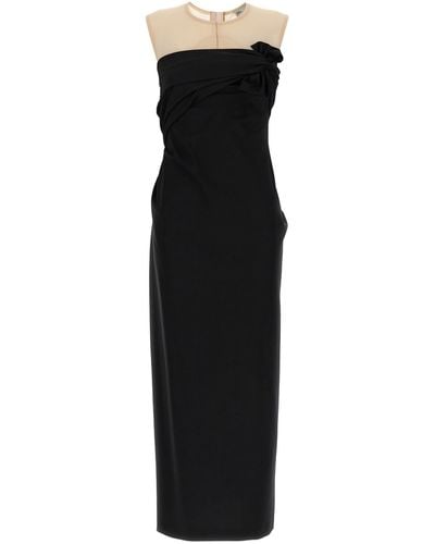 Tory Burch Dress With Front Knot Dresses - Black