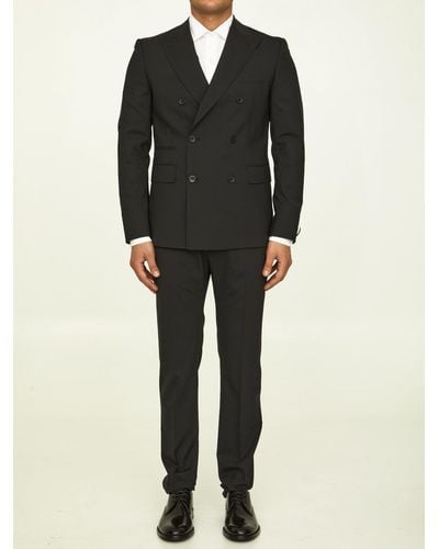 Tonello Stretch Wool Suit - Black