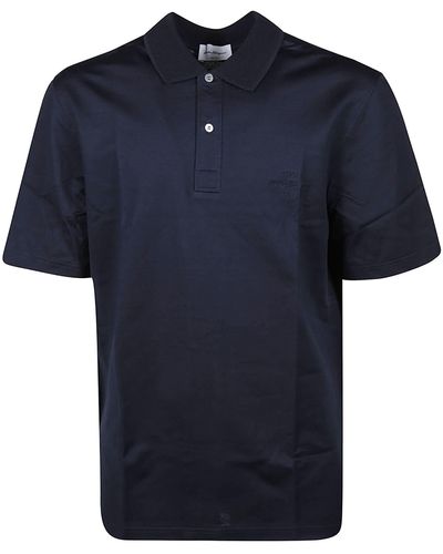 Ferragamo Logo Polo Shirt - Blue