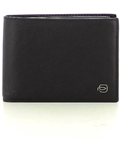 Piquadro Leather Wallet W/coin Pocket - White
