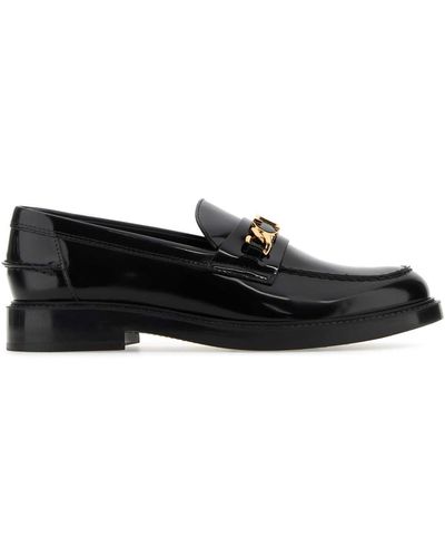 Tod's Leather Loafers - Black